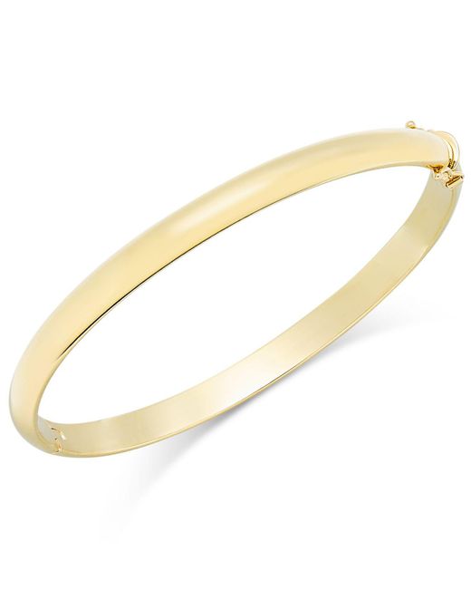 Lyst Macy'S Polished Bangle Bracelet In 14k Gold in Metallic