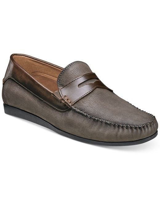 Florsheim Men's Surface Penny Loafers in Brown for Men (Grey) | Lyst