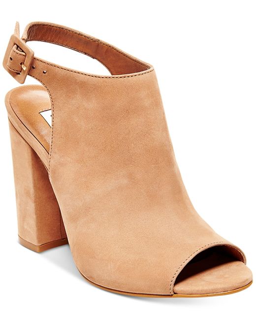 camel slingbacks