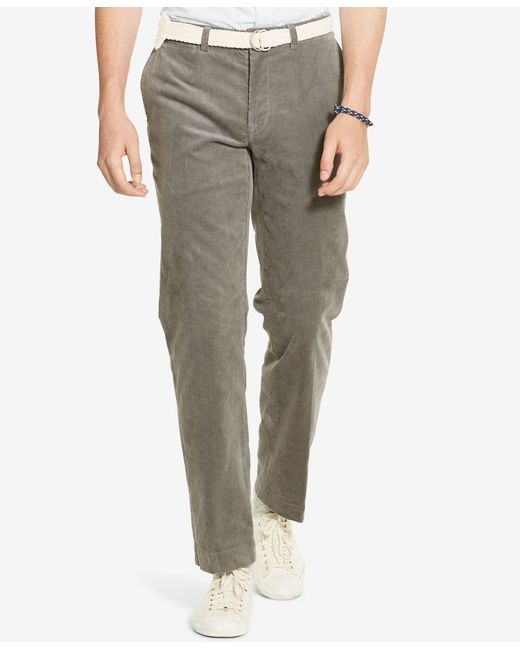 Polo ralph lauren Men's Classic-fit Stretch Corduroy Pants in Gray for ...