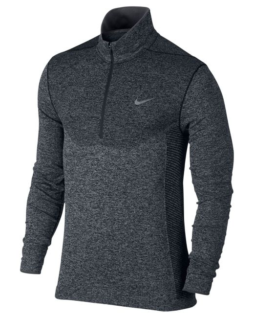 Download Nike Men's Performance Half-zip Golf Shirt in Gray for Men ...