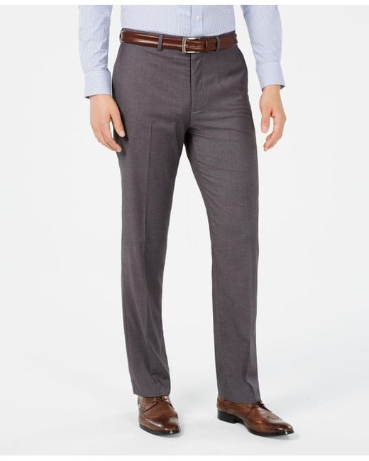 Dockers Classic-fit Performance Stretch Solid Dress Pants in Gray for ...