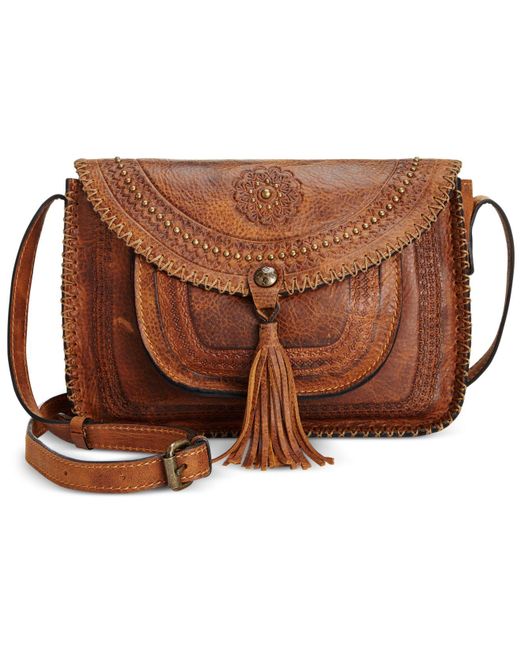 patricia nash crossbody brown