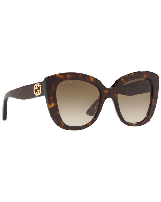 Gucci Sunglasses, GG0327S 52 in Brown - Save 43% - Lyst