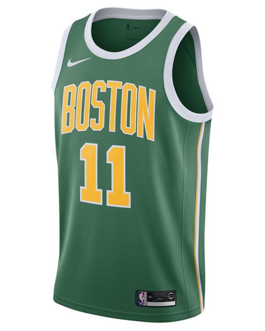 Lyst - Nike Kyrie Irving Boston Celtics Earned Edition Swingman Jersey ...