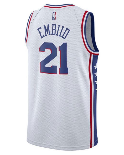 Nike Joel Embiid Philadelphia 76ers Association Swingman Jersey in ...