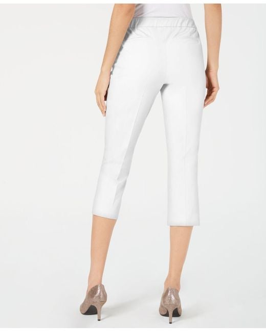 Alfani Petite Capri Pants, Created For Macy's in White - Save 26% - Lyst