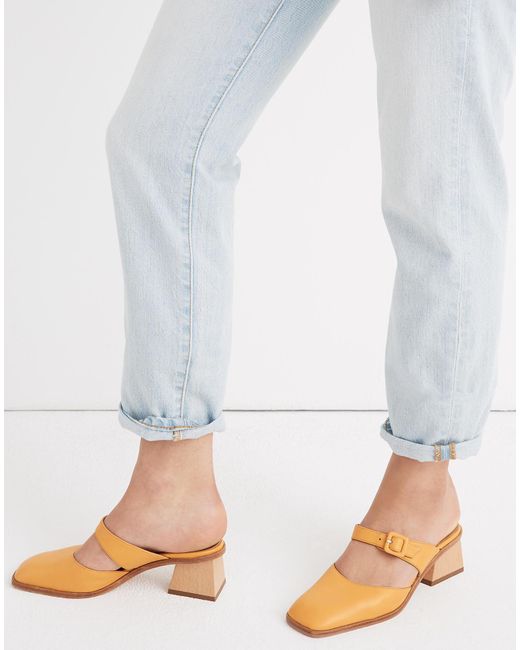 Madewell Paloma Wool® La Playa Maryjane Mules in Yellow Lyst