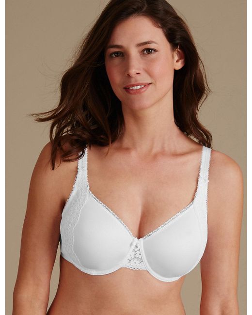 Lyst Marks & spencer Vintage Lace Minimiser Non Padded Full Cup Bra C