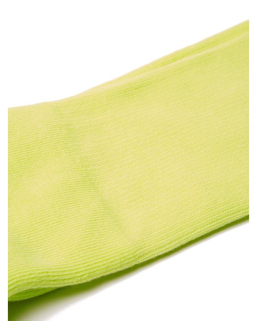 Lyst - 1017 ALYX 9SM Logo Intarsia Cotton Blend Socks in Yellow for Men