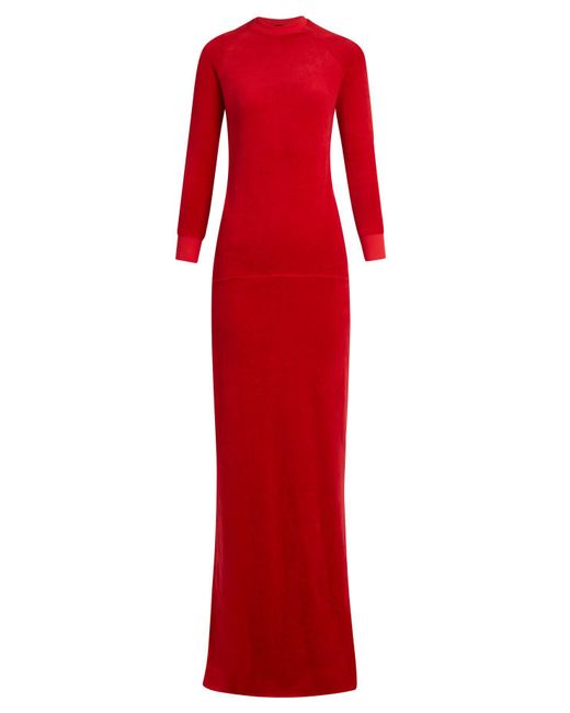 Lyst - Vetements X Juicy Couture Velour Maxi Dress in Red - Save 70.0%