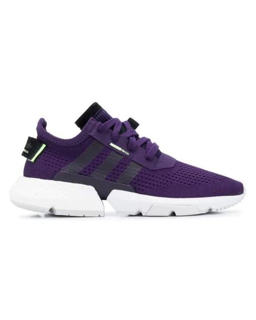 adidas Purple Polyester Sneakers in Purple - Lyst