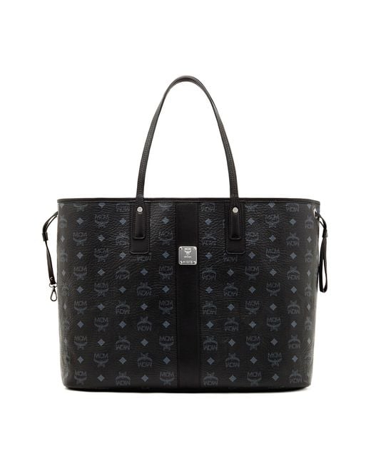 Mcm Liz Large Reversible Canvas Tote in Black | Lyst