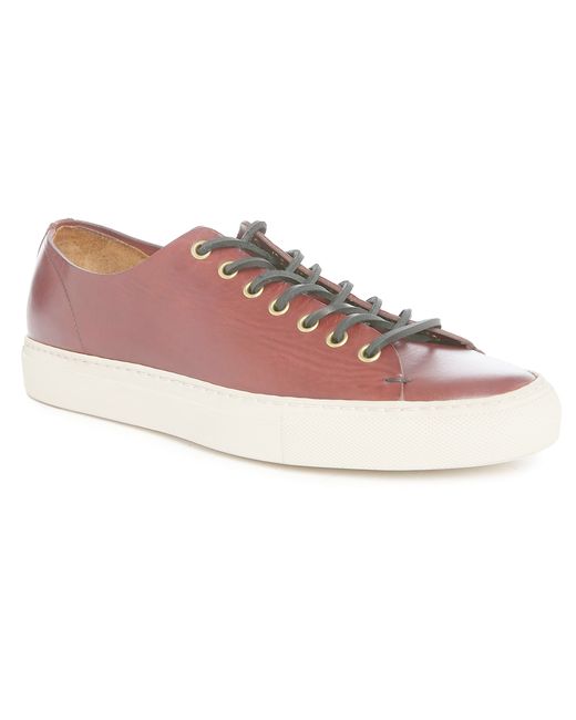 Buttero Tanino Low-Top Leather Sneakers in Red for Men | Lyst