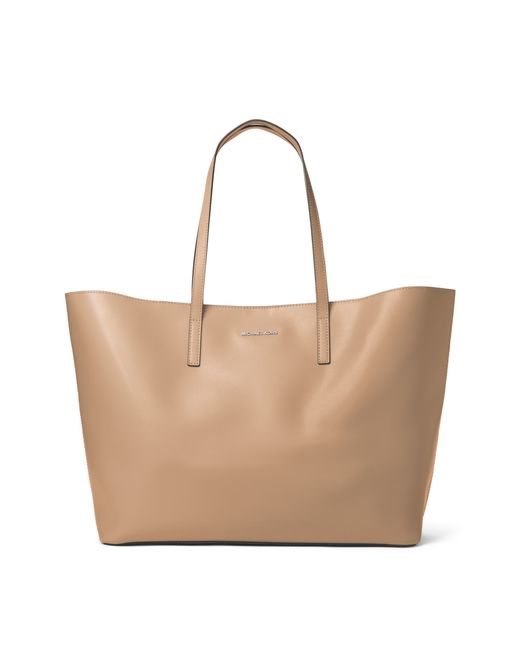 Michael kors Emry Extra-large Leather Tote Bag in Beige (BISQUE) | Lyst