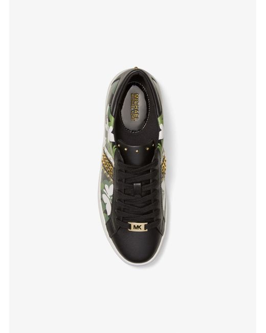 Lyst - Michael Kors Keaton Butterfly Camo Leather Sneaker ...
