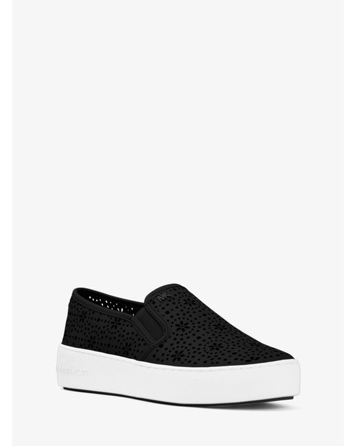 michael kors black slip on trainers