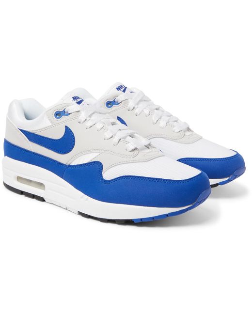 Nike Air Max 1 30th Anniversary Edition Faux Suede And Mesh Trainers in ...