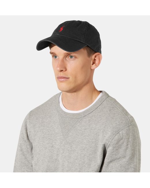 polo ralph cotton twill baseball cap in multicolour for lyst polo ralph cotton twill baseball cap in multicolour for lyst