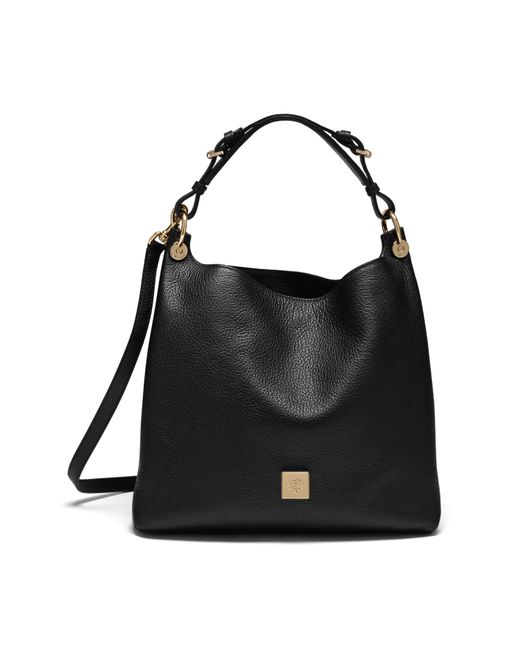 Mulberry Freya Small Leather Hobo Bag in Black | Lyst