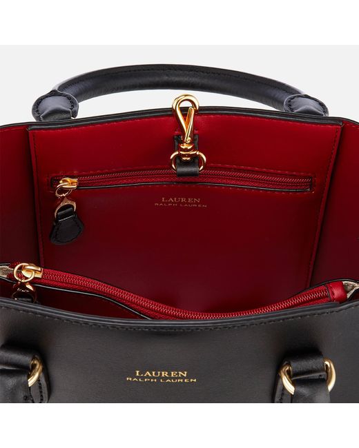 ralph lauren mini leather marcy satchel