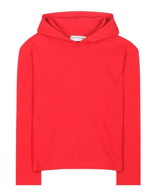 balenciaga red hoodie