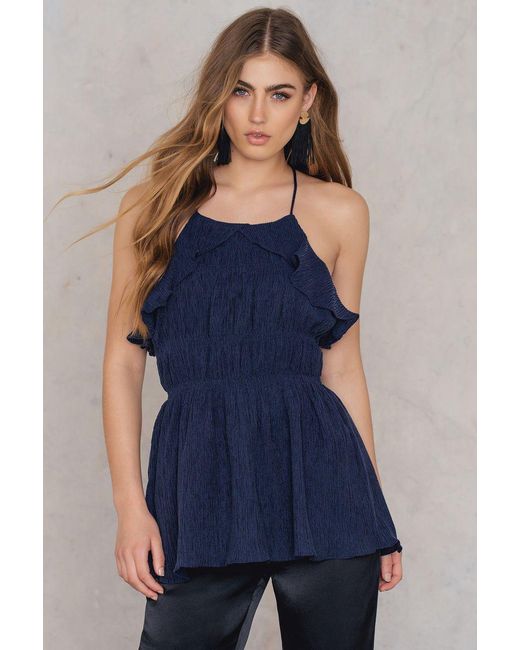 ruffled halter