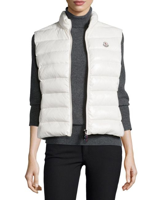 moncler ghany vest cream moncler ghany vest cream