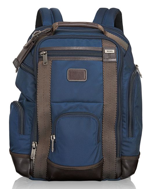 Tumi Alpha Bravo Navy Shaw Deluxe Brief Pack in Blue for Men - Save 28% ...