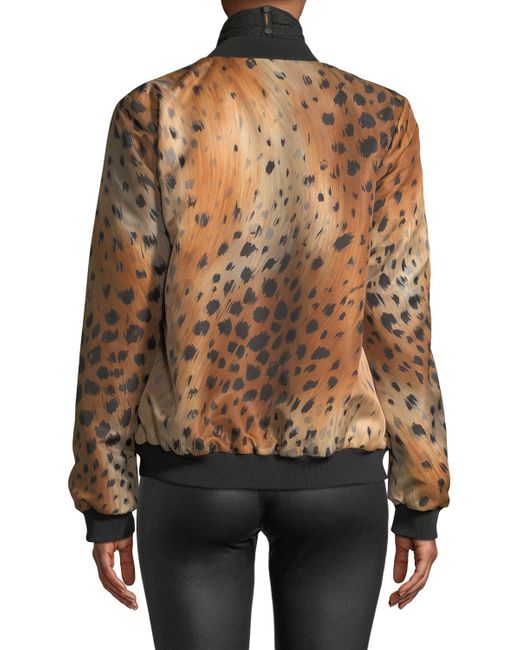 Download Lafayette 148 New York Melrose Zip-front Leopard-print ...