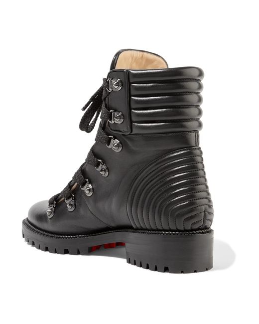Lyst - Christian Louboutin Mad Leather Ankle Boots in Black