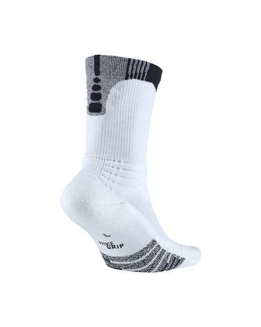 Nike Grip Elite Versatility Crew Basketball Socks in White for Men | Lyst