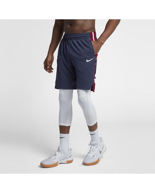 navy nike elite shorts