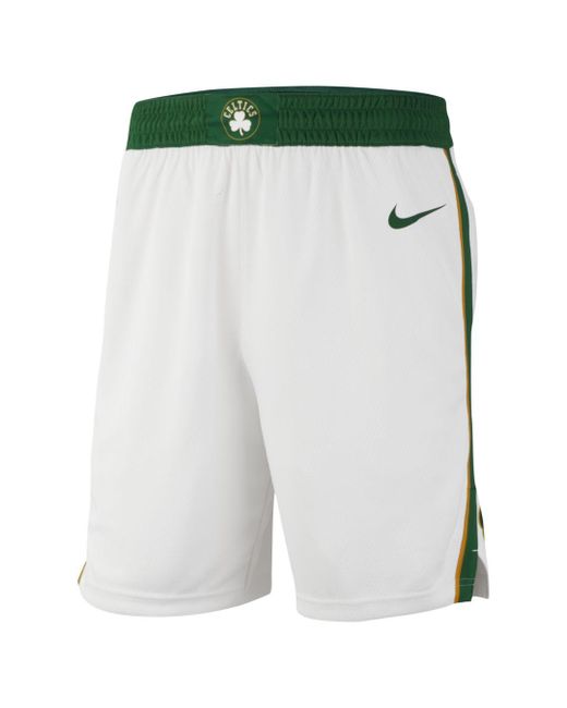 Nike Boston Celtics City Edition Swingman Nba Shorts in White for Men ...