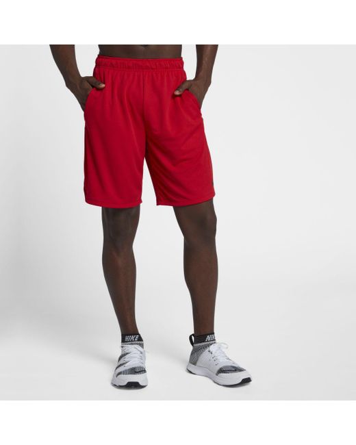 Download Nike " Dri-fit Woven 9"" Training Shorts in Red for Men - Lyst