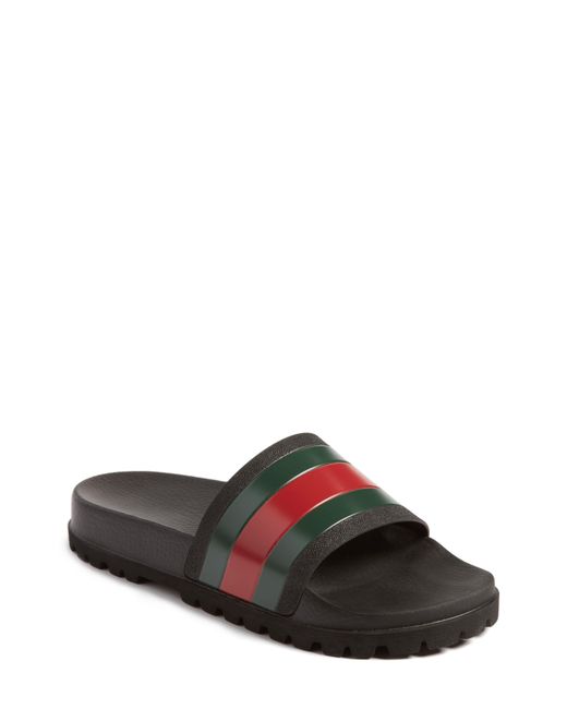  Gucci  pursuit Treck Slide Sandal  in Black for Men Save 