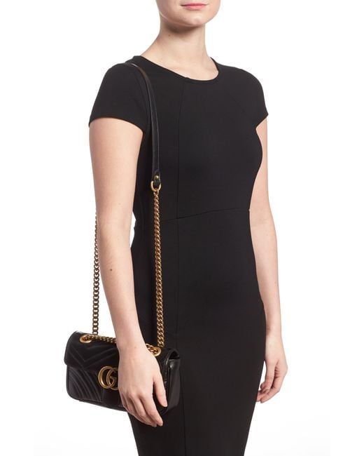 Gucci Leather GG Marmont 2.0 Mini Matelasse Shoulder Bag in Nero (Black) - Save 16% - Lyst