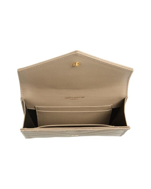 Saint Laurent Monogram Quilted Leather Wallet IUCN Water