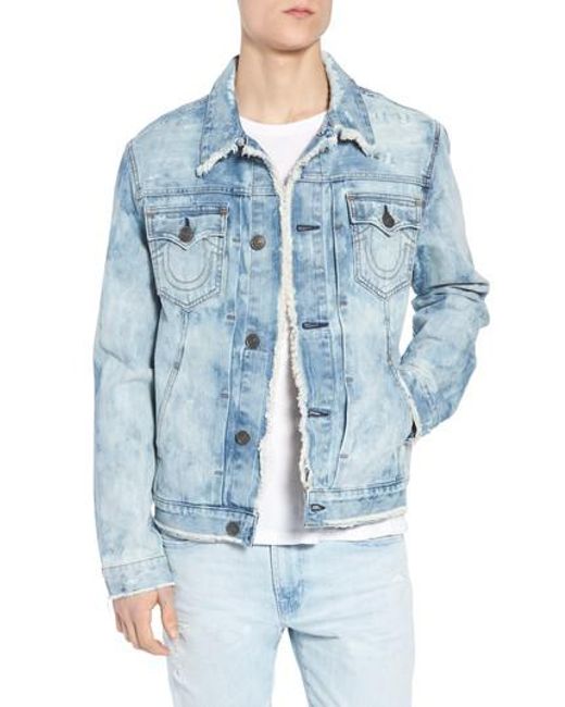 Lyst True Religion Dylan Denim Jacket In Blue For Men True Religion Blue Dylan Denim Jacket For Men Lyst