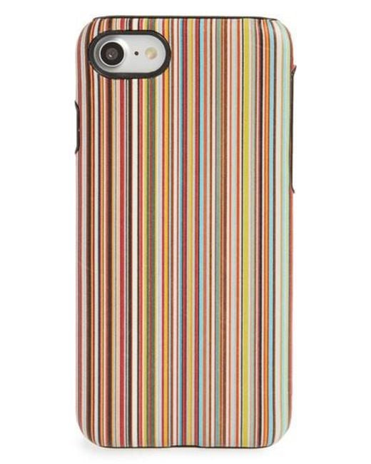 Paul smith Multistripe Iphone 7 Case Lyst