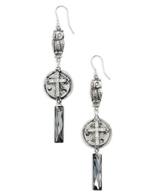 Lyst Virgins Saints Angels And Boreal Virgins Saints Angels Metallic And Boreal Drop Earrings Lyst