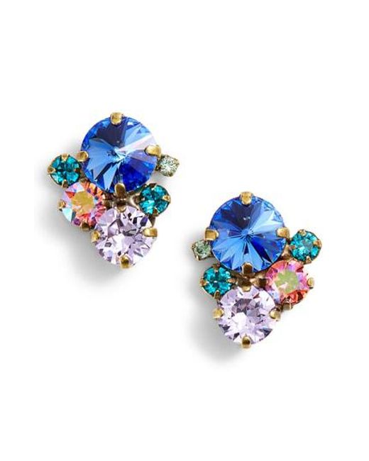 Lyst Sorrelli Orted Round Crystal Stud Earrings In Blue Sorrelli Blue Orted Round Crystal Stud Earrings Lyst