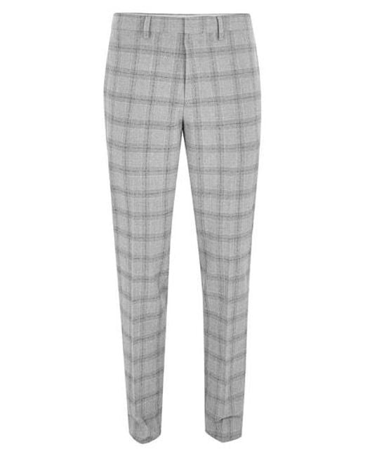 Lyst Topman Check Suit Trousers In Gray For Men Topman Gray Check Suit Trousers For Men Lyst