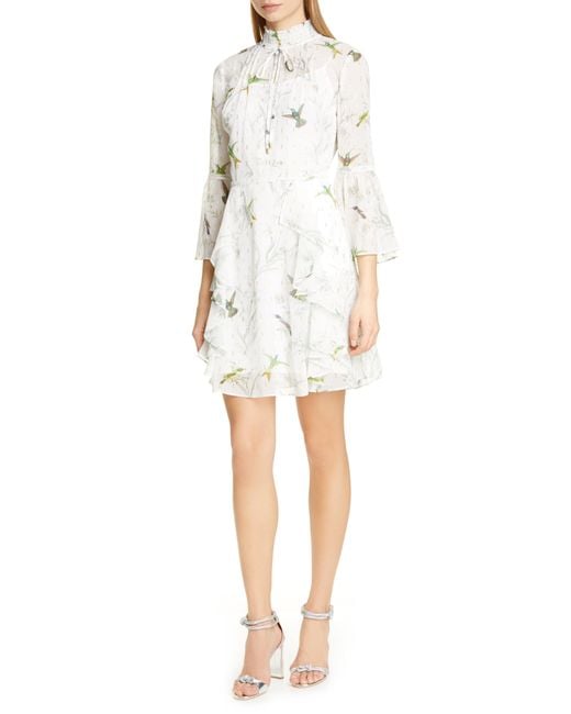 Lyst - Ted Baker Andray Fortune Tiered Ruffle Dress in White