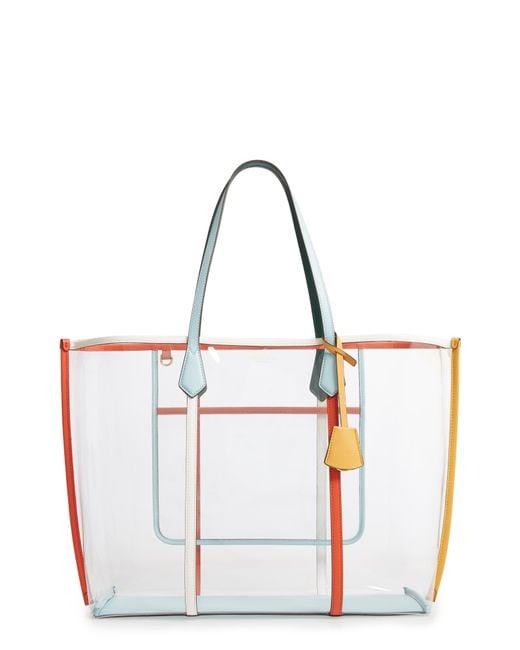 Tory Burch Perry Clear Oversized Tote - Lyst