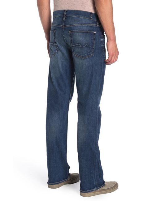 Lyst - 7 For All Mankind Austyn Relaxed Straight Leg Jeans in Blue for Men