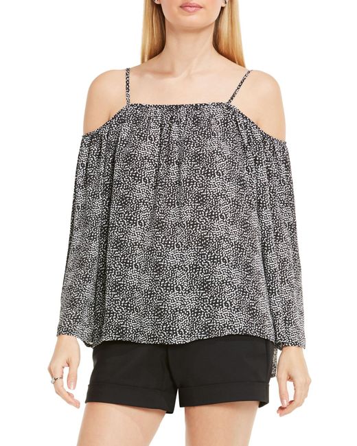 vince camuto cold shoulder blouse