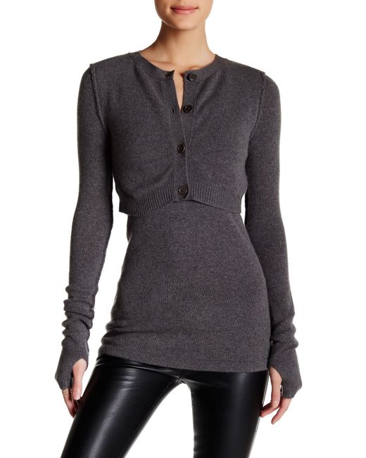 inhabit faux cardi layer blend jumper in inhabit faux cardi layer blend jumper in