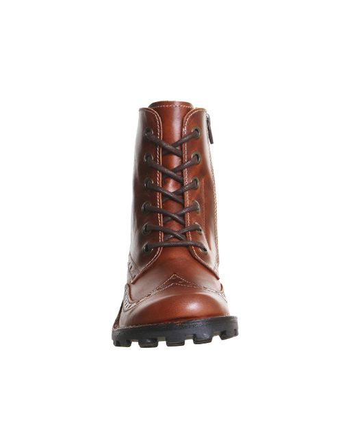 Fly london Marl Lace Up Boots in Brown | Lyst