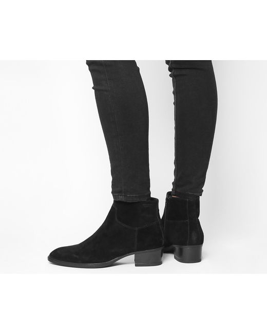 Lyst - Vagabond Meja Low Zip Boots in Black